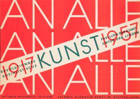 An alle - Revolutionäre sozialistische Kunst 1917 1957 - Pavillon der Kunst unter den Linden - Verband Bildender Künstler Deutschlands