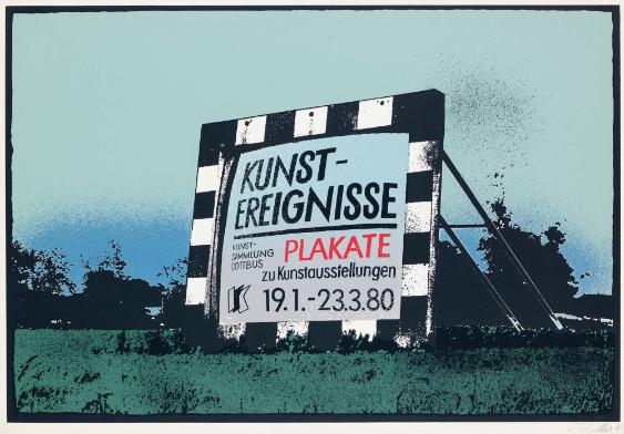 Kunst-Ereignisse - Plakate zu Kunstausstellungen - Kunstsammlung Cottbus