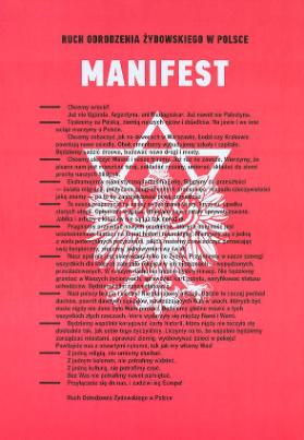 Manifest - Ruch Odrodzenia Żydowskiego w Polsce