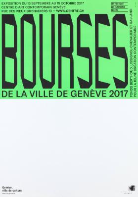 Bourses de la Ville de Genève 2017 - Centre d'art contemporain Genève
