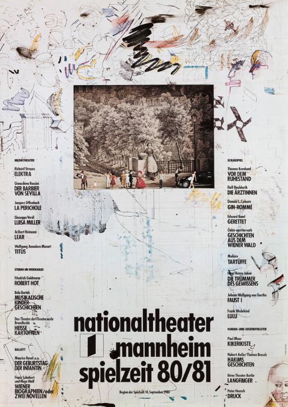 Nationaltheater Mannheim - Spielzeit 80/81