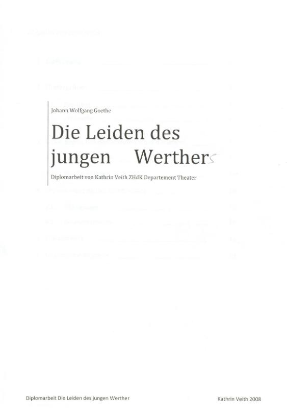 Johann Wolfgang Goethe "Die Leiden des jungen Werthers"