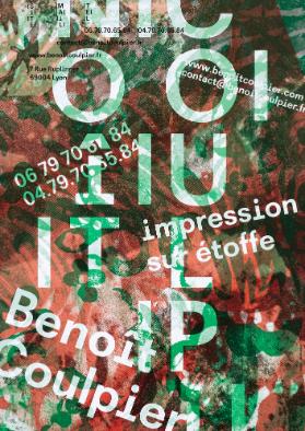 Benoît Coulpier - impression sur étoffe