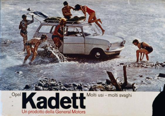 Opel Kadett - Un prodotto della General Motors - Molti usi - molti svaghi
