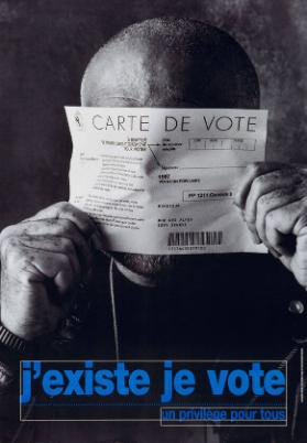 J'existe je vote - Un privilège pour tous