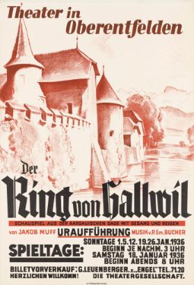 Der Ring von Hallwil - Uraufführung - Theater in Oberentfelden