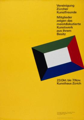 Vereinigung Zürcher Kunstfreunde - Mitglieder zeigen das meistdiuskutierte Kunstwerk aus ihrem Besitz - Kunsthaus Zürich