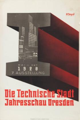 Die technische Stadt - Jahresschau Dresden - 7. Ausstellung Mai-Okt 1928