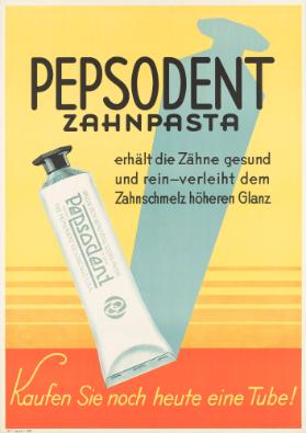 Pepsodent Zahnpasta - erhält die Zähne gesund und rein - verleiht dem Zahnschmelz höheren Glanz