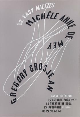 12 Easy Waltzes - Michèle Anne de Mey - Gregory Grosjean - Danse création - Au théâtre de Douai - L'Hippodrome en travaux