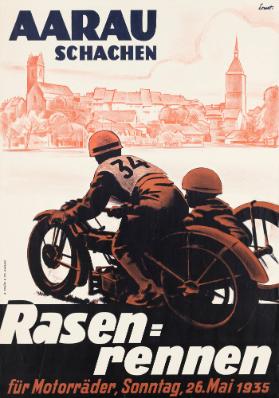 Aarau - Schachen - Rasenrennen für  Motorräder, Sonntag, 26. Mai 1935