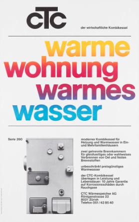 CTC  - Warme Wohnung - Warmes Wasser - Der wirtschaftliche Kombikessel - Moderner Kombikessel für Heizung und Warmwasser in Ein- und Mehrfamilienhäusern