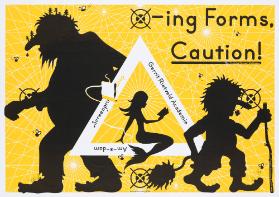 x-ing Forms, Caution! - Screenprintshop - Gerrit Rietveld Academie