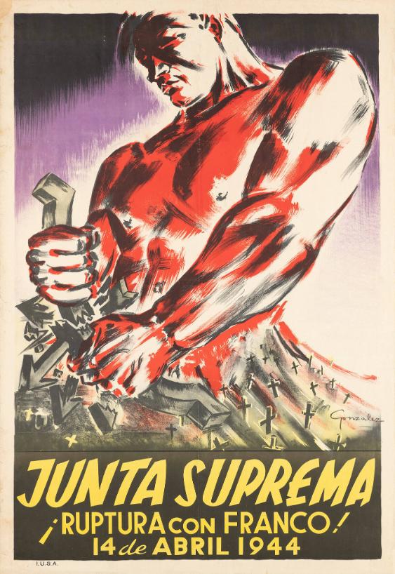 Junta suprema - Ruptura con Franco! 14 de Abril 1944