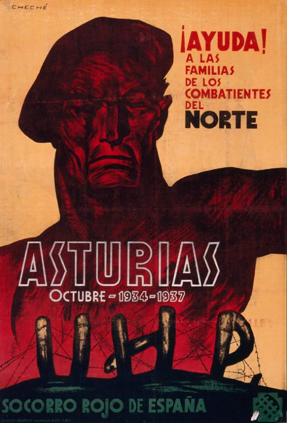 Ayuda! - a las familias de los Combatientes del Norte - Asturias - Octubre 1934-1937 - UHP - Socorro Rojo de España