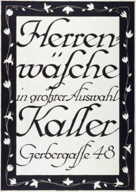 Herrenwäsche in grösster Auswahl - Kaller