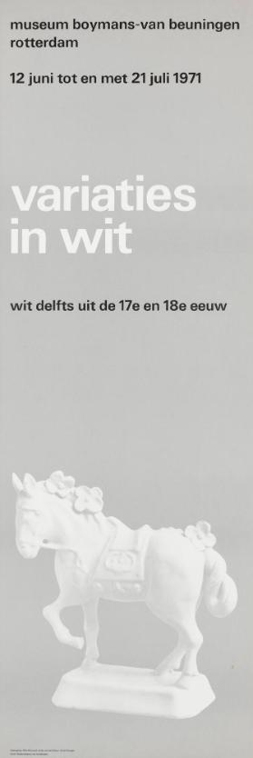 Museum Boymans-Van Beuningen Rotterdam - Variaties in wit - Wit delfts uit de 17e en 18e eeuw