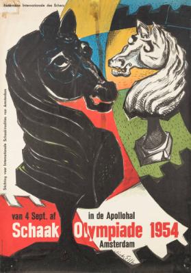 Schaak Olympiade 1954 Amsterdam