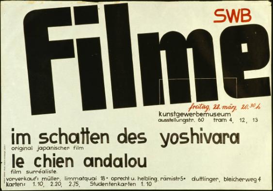 SWB - Filme - Im Schatten des Yoshivara - Le chien andalou - Kunstgewerbemuseum