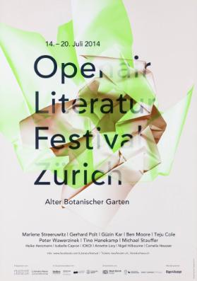 Openair Literatur Festival Zürich - Alter Botanischer Garten