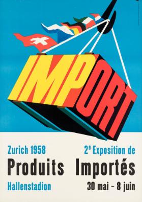 Zurich 1958 - 2e Exposition de Produits Importés - Hallenstadion