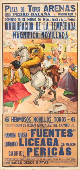 Plaza de Toros Arenas - Inauguración de la temporada magnifica novillada