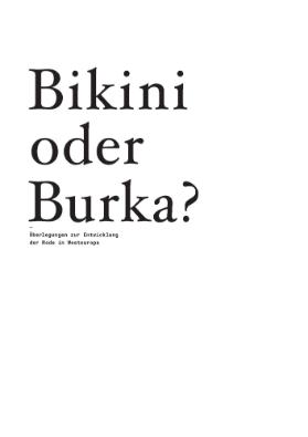 Bikini oder Burka?