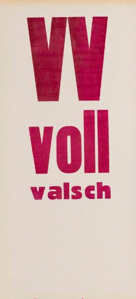 VV - Voll Valsch