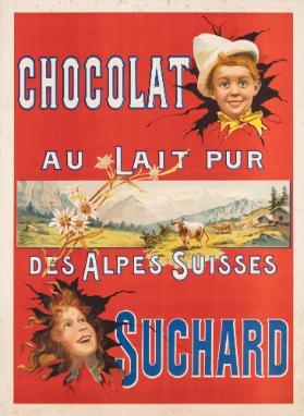 Chocolat au lait pur des Alpes Suisses - Suchard