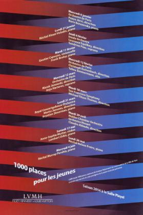 1000 places pour les jeunes / Saison 2014 à la Salle Pleyel