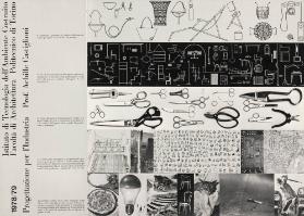 1978/79 - Progettazione per l'Industria - Prof. Achille Castiglioni - Istituto di Tecnologia dell'Ambiente Costruito - Facoltà di Architettura Politenico di Torino