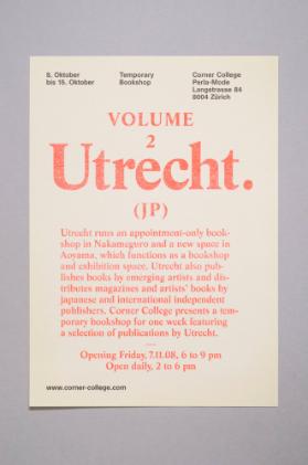 Volume 2 Utrecht. (JP)