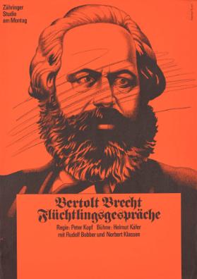 Bertolt Brecht - Flüchtlingsgespräche - Zähringer - Studio am Montag