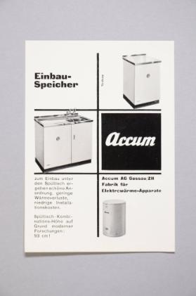 Accum Einbau-Speicher