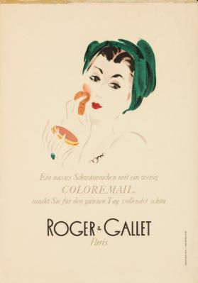 Ein nasses Schwämmchen mit ein wenig Coloremail, macht Sie für den ganzen Tag vollendet schön - Roger & Gallet - Paris