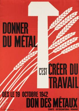 Donner du métal - c'est créer du travail - Don des métaux