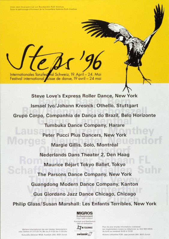 Steps '96 - Internationales Tanzfestival Schweiz - M-Tournee