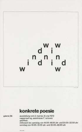 Konkrete Poesie - Wind Wind Wind - Galerie 58 Rapperswil