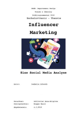 Influencer Marketing - Eine Social Media Analyse