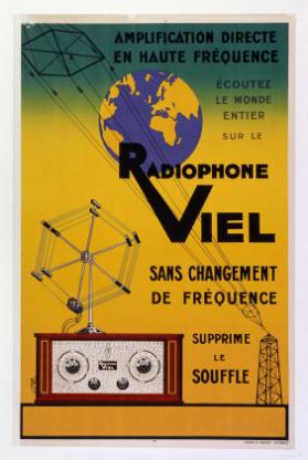Amplification directe en haute fréquence - Radiophone Viel - sans changement de fréquence - supprime le souffle