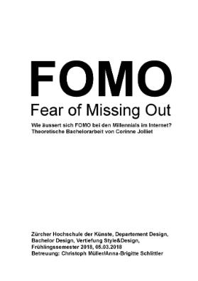 FOMO - Fear of Missing Out