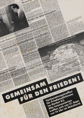 Gemeinsam für den Frieden! Vorbereitungstreffen für Friedensaktionen im Herbst 83.