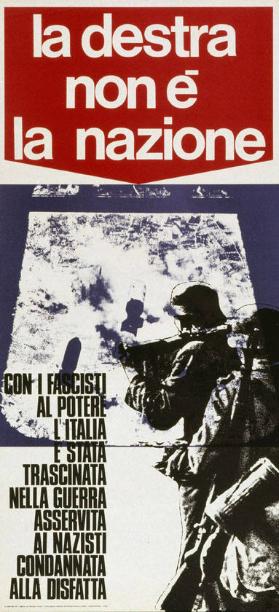 La destra non è la nazione - con i fascisti al potere l'Italia e stata trascinata nella guerra asservita ai nazisti condannata alla disfatta