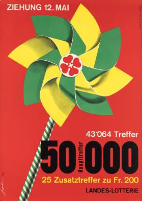Landes-Lotterie - Haupttreffer 50'000