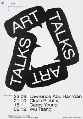 Art Talks - Lawrence Abu Hamdan - Claus Richter - Carey Young - Wu Tsang