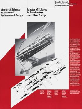 Master of Science in Advanced Architectural Design - Master of Science in Architecture and Urban Design - Columbia University - Graduate School of Architecture - Planning and Preservation