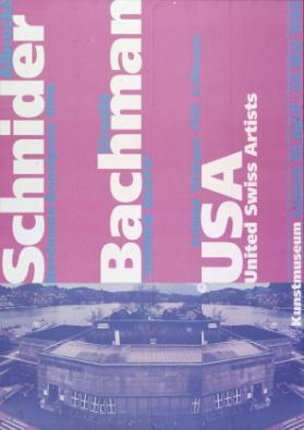 Albrecht Schnider - Nordmann-Kunstpreis 1994 - Ursula Bachmann - "Sudden death" - USA United Swiss Artists - Kunstmuseum Luzern - 16.4.-29.5.1994