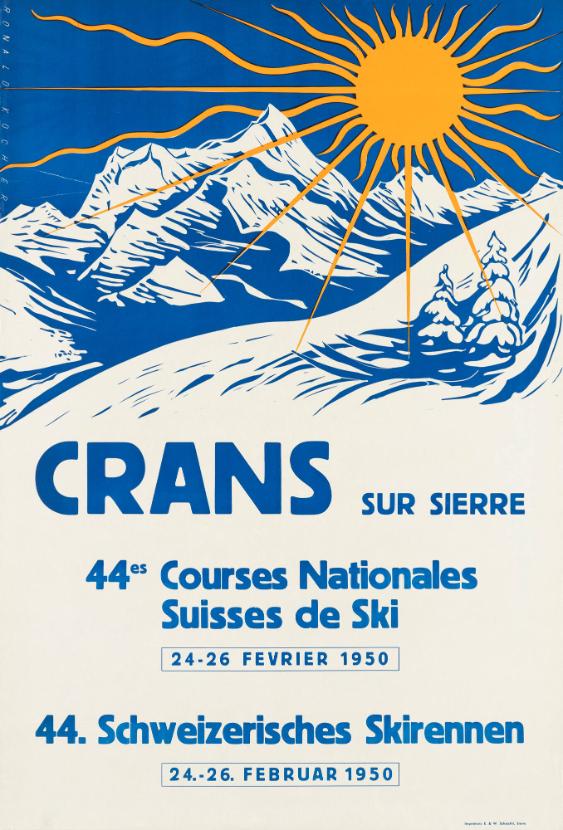 Crans sur Sierre - 44es Courses Nationales Suisses de Ski - 44. Schweizerisches Skirennen