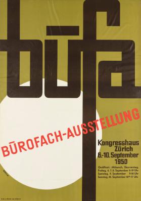 Bürofach-Ausstellung - Büfa - Kongresshaus Zürich