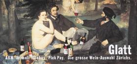 Glatt - ABM - Jelmoli - Globus - Pick Pay. Die grosse Wein-Auswahl Zürichs.